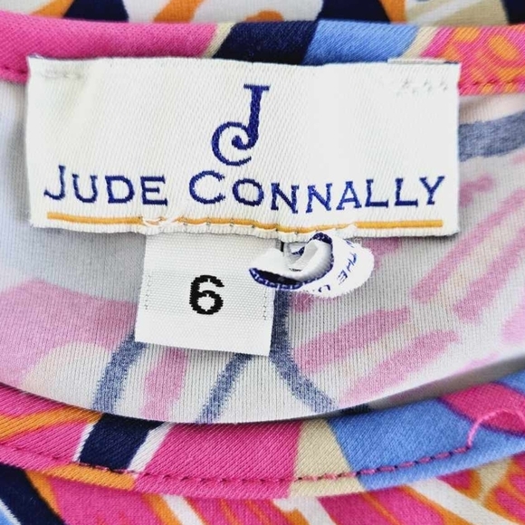 Jude Conally Multi Color Floral Spandex Blend Top Size 6 - Picture 2 of 11